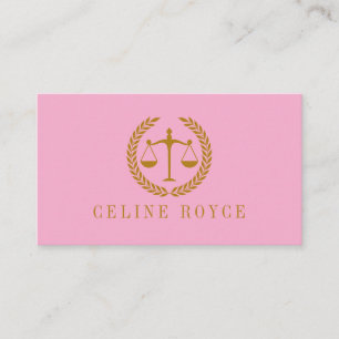 Elegant Professional Simple Minimalist Lawyer Business Card