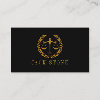 Elegant Professional Simple Minimalist Lawyer Business Card