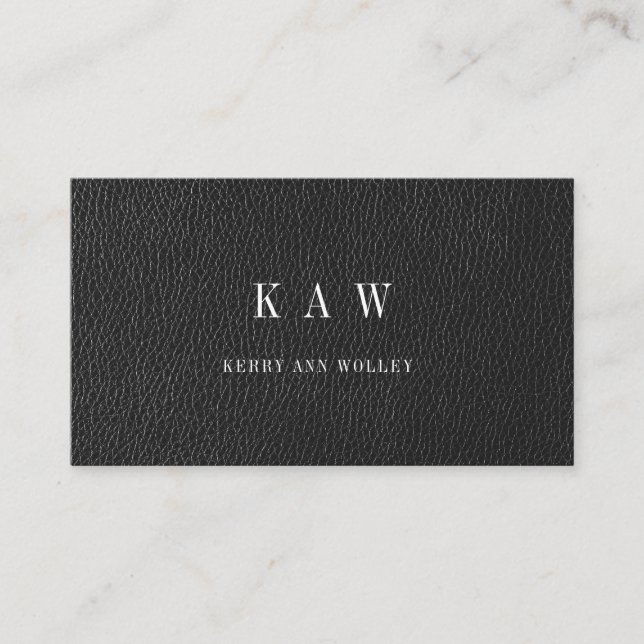 Elegant Professional Simple Monogram Business  Business Card (Front)