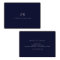 Elegant Professional Simple Monogram Minimal Navy
