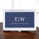 Elegant Professional Simple Monogram Minimalist Business Card Holder<br><div class="desc">Introducing our Elegant Professional Simple Monogram Minimalist Collection: Elevate your style with timeless sophistication and understated elegance. Crafted with meticulous attention to detail, this collection features minimalist designs adorned with your personalised monogram. Each piece exudes professionalism and refinement, perfect for making a lasting impression in any setting. From sleek stationery...</div>