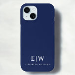 Elegant Professional Simple Monogram Minimalist iPhone 15 Case<br><div class="desc">Introducing our Elegant Professional Simple Monogram Minimalist Collection: Elevate your style with timeless sophistication and understated elegance. Crafted with meticulous attention to detail, this collection features minimalist designs adorned with your personalised monogram. Each piece exudes professionalism and refinement, perfect for making a lasting impression in any setting. From sleek stationery...</div>