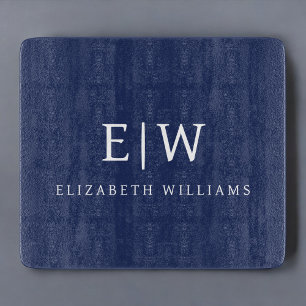 Elegant Professional Simple Monogram Minimalist Cutting Board