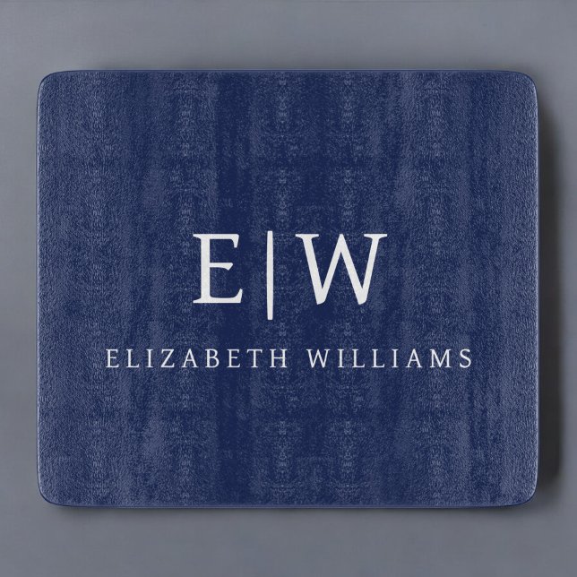 Elegant Professional Simple Monogram Minimalist Cutting Board (Creator Uploaded)