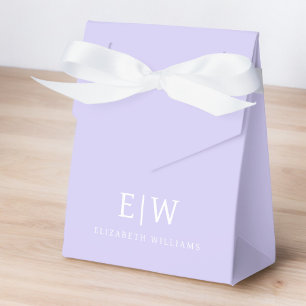 Elegant Professional Simple Monogram Minimalist Favour Box