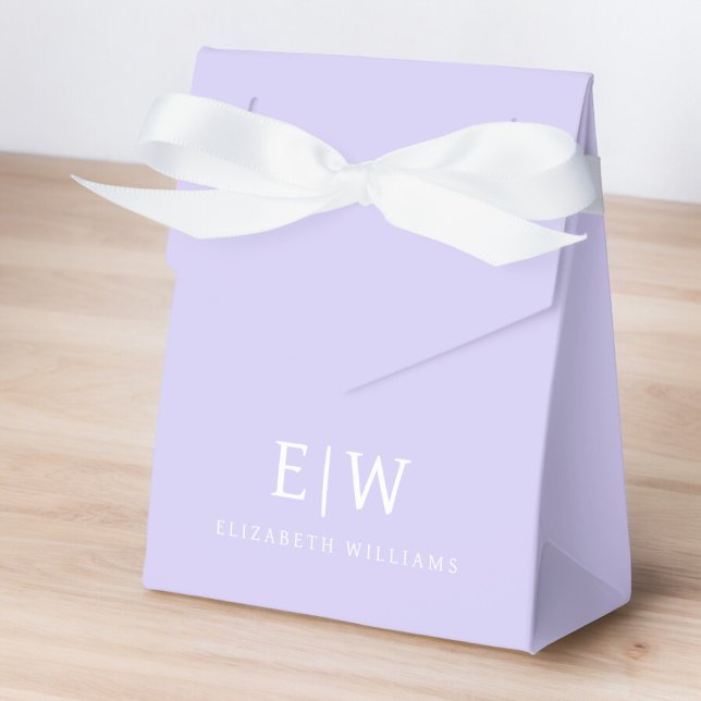 Elegant Professional Simple Monogram Minimalist Favour Box (Creator Uploaded)