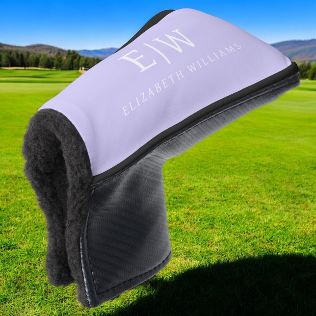 Elegant Professional Simple Monogram Minimalist Golf Head Cover (Creator Uploaded)