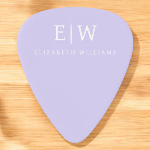 Elegant Professional Simple Monogram Minimalist Guitar Pick