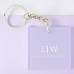 Elegant Professional Simple Monogram Minimalist Key Ring<br><div class="desc">Introducing our Elegant Professional Simple Monogram Minimalist Collection: Elevate your style with timeless sophistication and understated elegance. Crafted with meticulous attention to detail, this collection features minimalist designs adorned with your personalised monogram. Each piece exudes professionalism and refinement, perfect for making a lasting impression in any setting. From sleek stationery...</div>