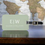 Elegant Professional Simple Monogram Minimalist Luggage Tag<br><div class="desc">Introducing our Elegant Professional Simple Monogram Minimalist Collection: Elevate your style with timeless sophistication and understated elegance. Crafted with meticulous attention to detail, this collection features minimalist designs adorned with your personalised monogram. Each piece exudes professionalism and refinement, perfect for making a lasting impression in any setting. From sleek stationery...</div>