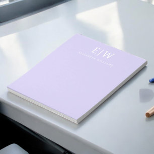 Elegant Professional Simple Monogram Minimalist Notepad