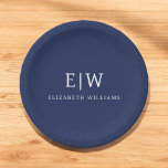 Elegant Professional Simple Monogram Minimalist Paper Plate<br><div class="desc">Introducing our Elegant Professional Simple Monogram Minimalist Collection: Elevate your style with timeless sophistication and understated elegance. Crafted with meticulous attention to detail, this collection features minimalist designs adorned with your personalised monogram. Each piece exudes professionalism and refinement, perfect for making a lasting impression in any setting. From sleek stationery...</div>