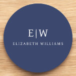 Elegant Professional Simple Monogram Minimalist Round Paper Coaster<br><div class="desc">Introducing our Elegant Professional Simple Monogram Minimalist Collection: Elevate your style with timeless sophistication and understated elegance. Crafted with meticulous attention to detail, this collection features minimalist designs adorned with your personalised monogram. Each piece exudes professionalism and refinement, perfect for making a lasting impression in any setting. From sleek stationery...</div>