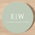 Elegant Professional Simple Monogram Minimalist Round Paper Coaster<br><div class="desc">Introducing our Elegant Professional Simple Monogram Minimalist Collection: Elevate your style with timeless sophistication and understated elegance. Crafted with meticulous attention to detail, this collection features minimalist designs adorned with your personalised monogram. Each piece exudes professionalism and refinement, perfect for making a lasting impression in any setting. From sleek stationery...</div>