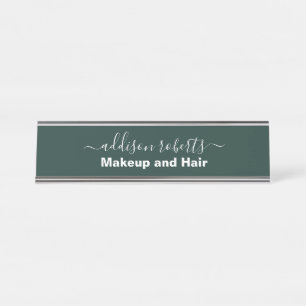 Elegant Professional Terracotta Boho  Desk Name Pl Desk Name Plate