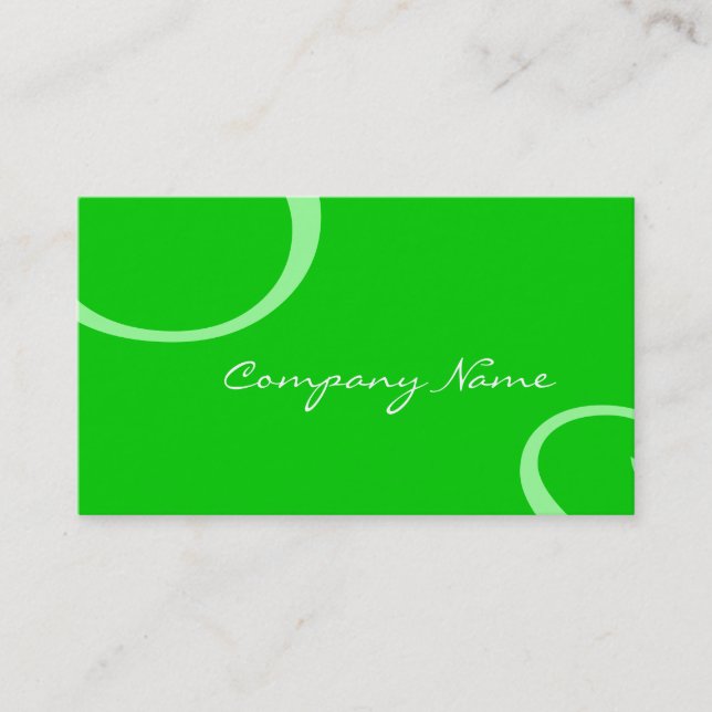 Elegant Profile Card (green) (Front)