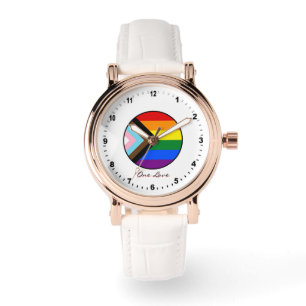 Elegant Progress Rainbow flag Watch /Pride colours