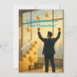 Elegant Promotion Congratulations Card