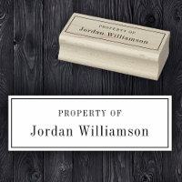 Elegant Property Of Custom Name Book Library