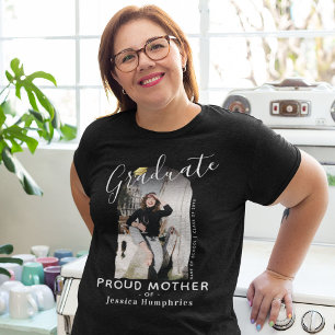 Elegant Proud Mother of the Graduate Arch Photo T- T-Shirt