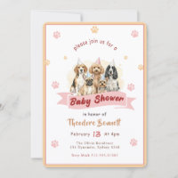 Elegant Puppy Dog Lover Baby Shower