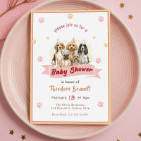 Elegant Puppy Dog Lover Baby Shower
