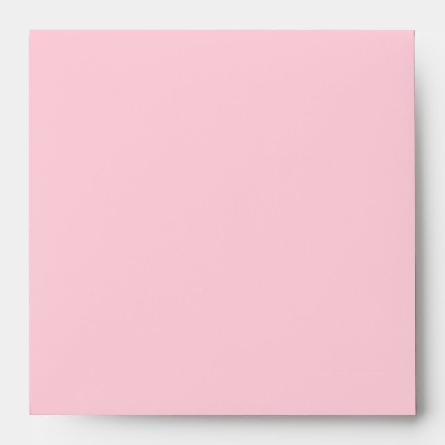Elegant Pure Pink Linen Envelopes (Front)