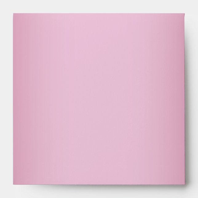 Elegant Pure Pink Linen Envelopes (Front)