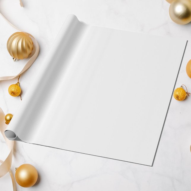 Elegant Pure White Solid Colour All Occasion  Wrapping Paper (Creator Uploaded)