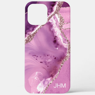 Elegant Purple Agate iPhone 12 Pro Max Case