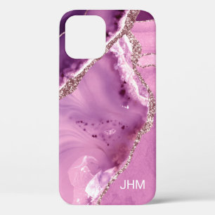 Elegant Purple Agate iPhone 12 Pro Case