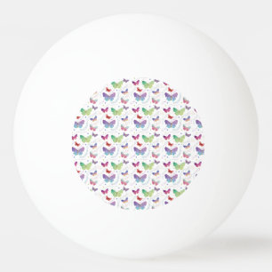 Elegant Purple and Blue Bright Butterflies Ping Pong Ball