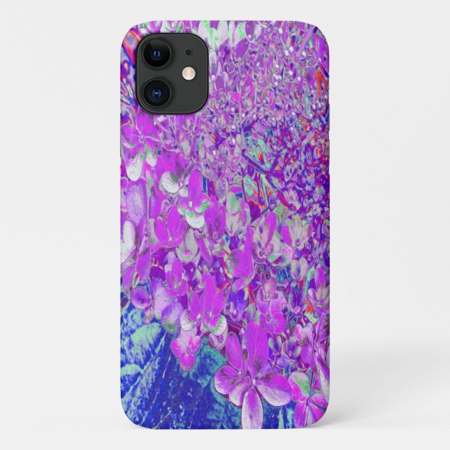Elegant Purple and Blue Limelight Hydrangea Case-Mate iPhone Case (Back)