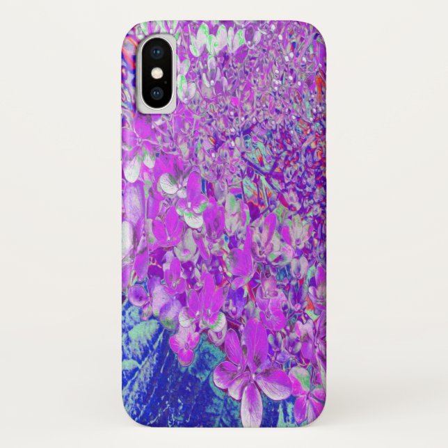 Elegant Purple and Blue Limelight Hydrangea Case-Mate iPhone Case (Back)