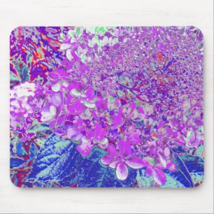 Elegant Purple and Blue Limelight Hydrangea Mouse Pad