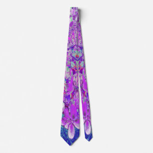 Elegant Purple and Blue Limelight Hydrangea Tie