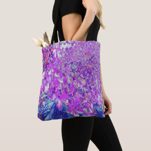 Elegant Purple and Blue Limelight Hydrangea Tote Bag