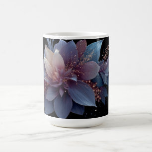 Elegant Purple and Gold Fantasy Floral Arrangement Coffee Mug