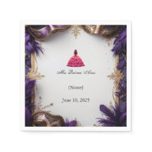 Elegant Purple and Gold Quinceañera Party