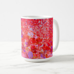 Elegant Purple and Orange Limelight Hydrangea Coffee Mug