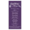 Elegant Purple And White Wedding Ceremony Programs