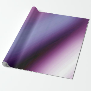 Elegant Purple Black White Gradient – Modern Wrapping Paper