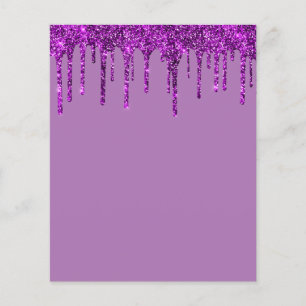 Elegant purple blank flyer