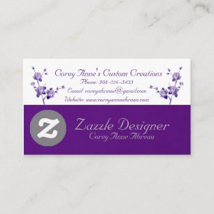 Elegant Purple Business Card