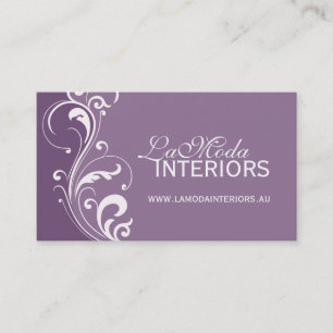 Elegant Purple Business Card