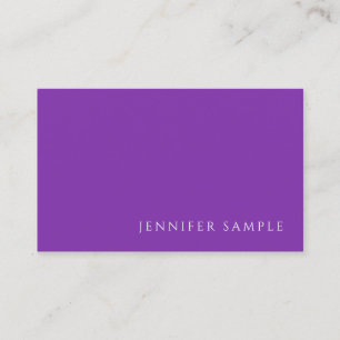 Elegant Purple Color Professional Modern Template Business Card