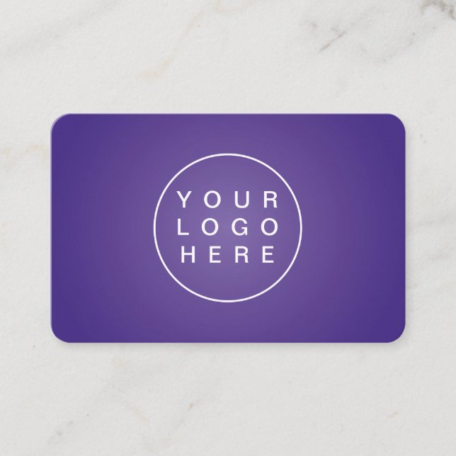 Elegant purple corporate business card (Front)