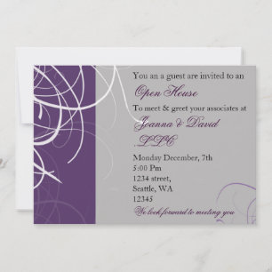 elegant purple Corporate party Invitation