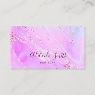 elegant purple design business card