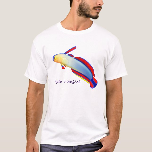 Elegant Purple Firefish T-Shirt (Front)